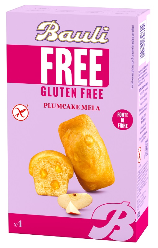 Bauli Free Plumcake Mela 4pz