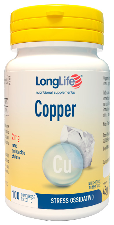 Longlife Copper 2mg 100cpr Riv