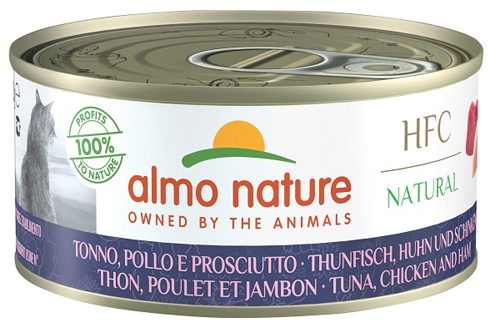 Almo Cat Nat Ton/po/pros 150g